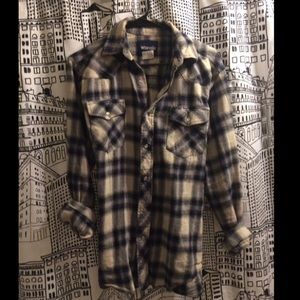 Oversized wrangler flannel